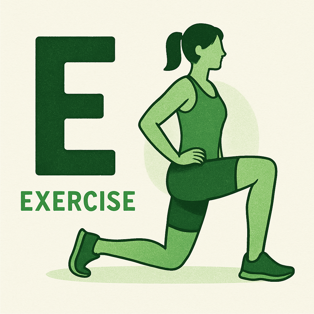 E  EXERCISE em tons verde membro inferior-1